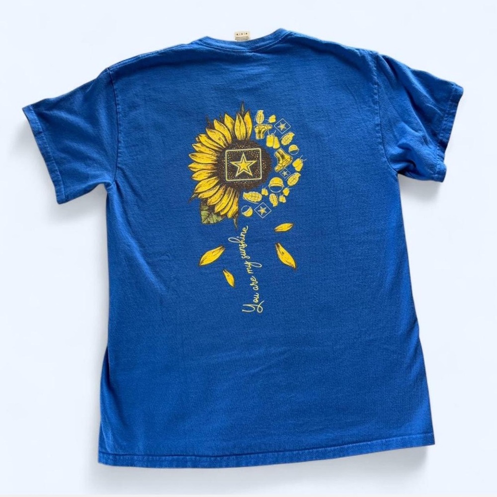 Gildan Ultra Cotton Royal Blue Tee with Design on the Back